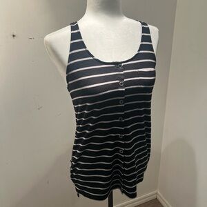 Dynamite Blue Sleeveless Fitted Tank Top